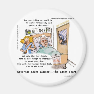 Gov Scott Walker Funny Satirisch Geschenke T-Shirt Magnet