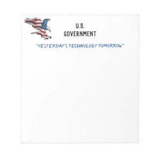 Government Funny Notepad Notizblock