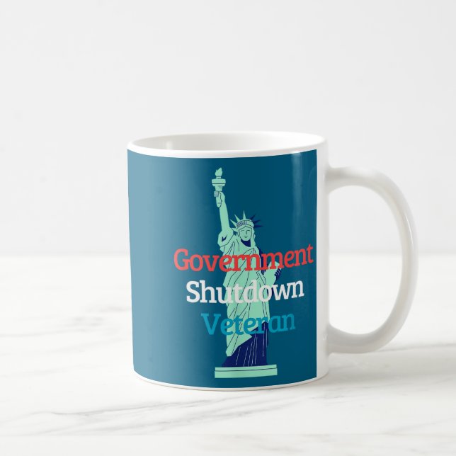 Government Shutdown Veteran  Kaffeetasse (Rechts)