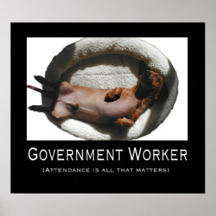 Government Worker Poster
