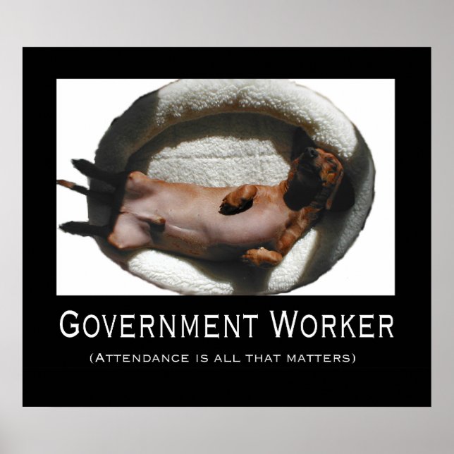 Government Worker Poster (Vorne)