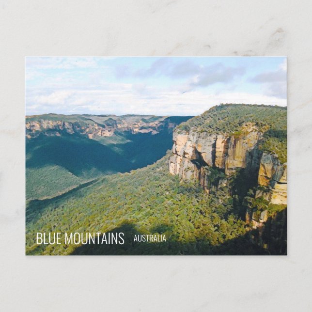 Govetts Leap Blue Mountains Australien Reise Postkarte (Vorderseite)