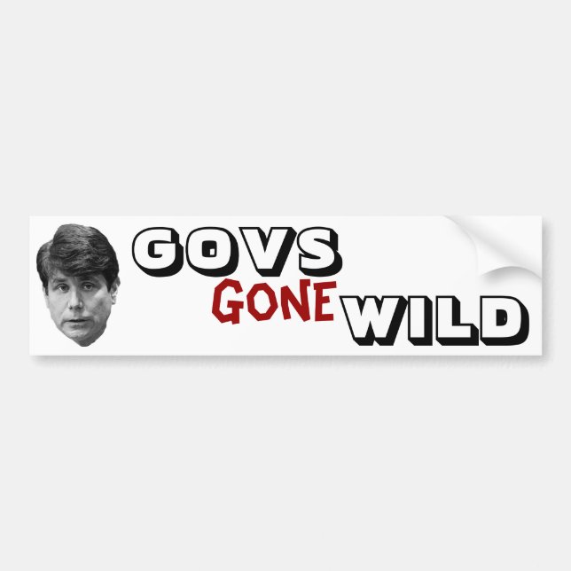 Govs wild gegangen autoaufkleber (Vorne)