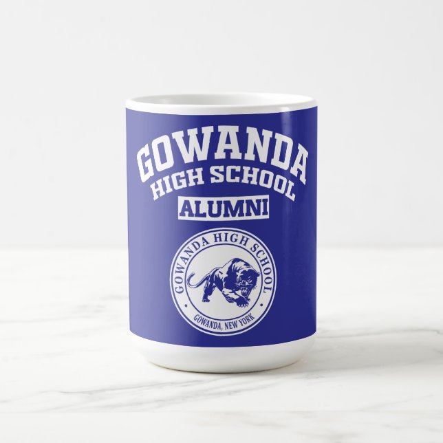 Gowanda High School NY Alumni-Tasse Kaffeetasse (Mittel)