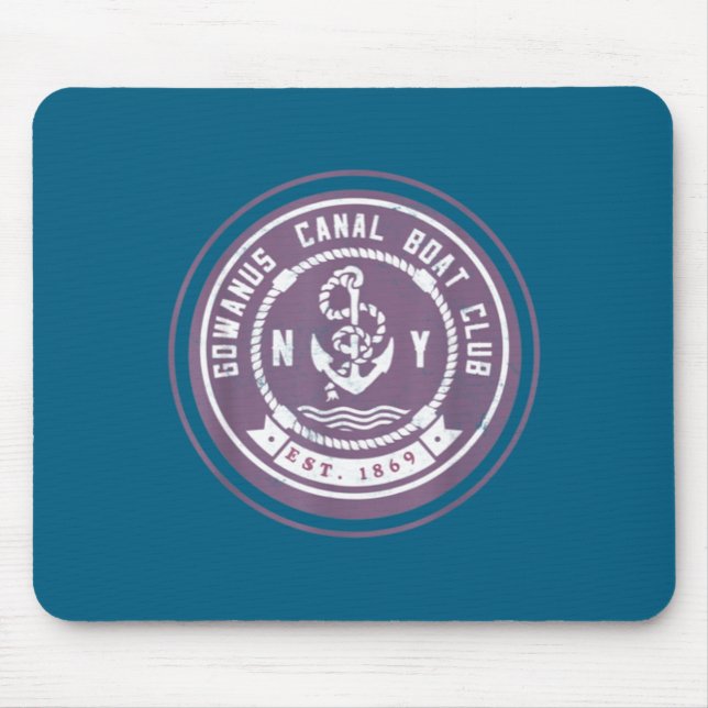 Gowanus C Boat Club Funny Brooklyn New York So _1  Mousepad (Vorne)