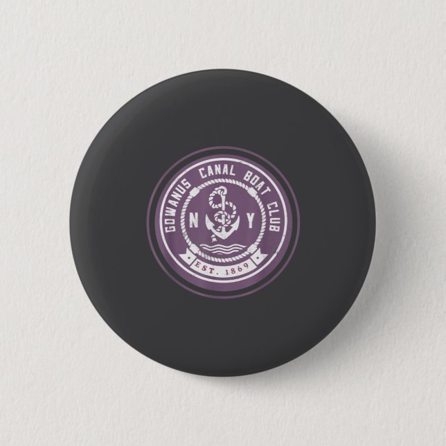Gowanus C Boot Club Lustig Brooklyn New York Also  Button (Vorderseite)