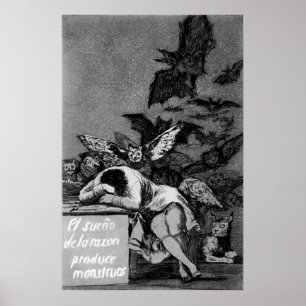 Goya der Schlaf der Vernunft produziert Monster Poster