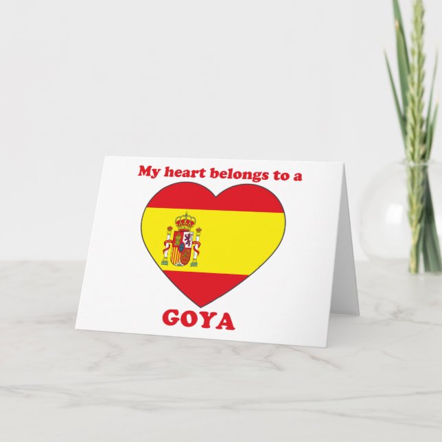 Goya Feiertagskarte (Vorderseite)