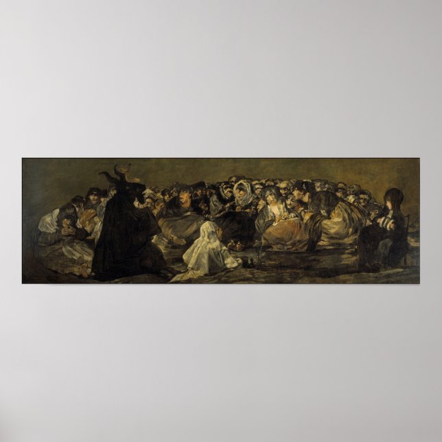 Goya - Hexen' Sabbath Great He-Goat 1823 Poster (Vorne)