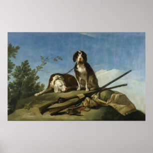Goya - Hunde an der Leine 1775 Poster