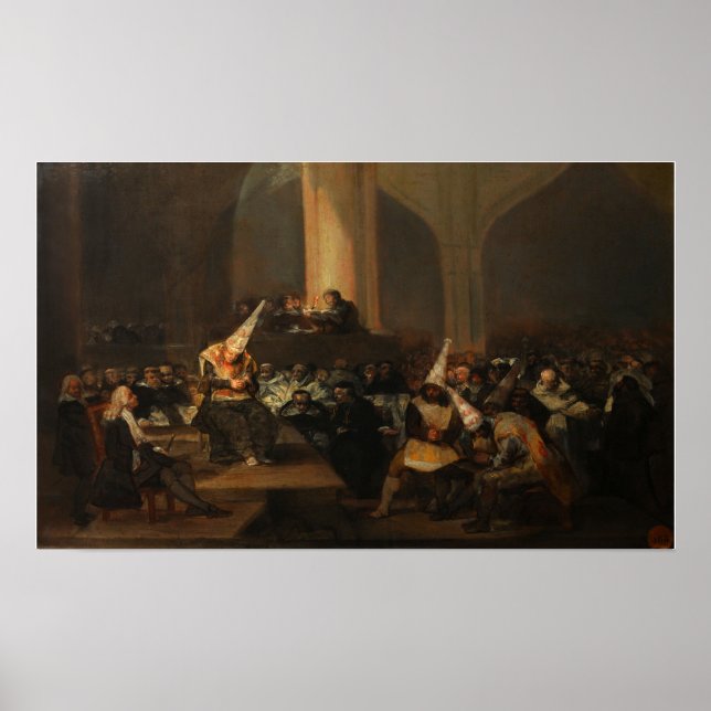 Goya - Inquisition Scene 1819 Poster (Vorne)