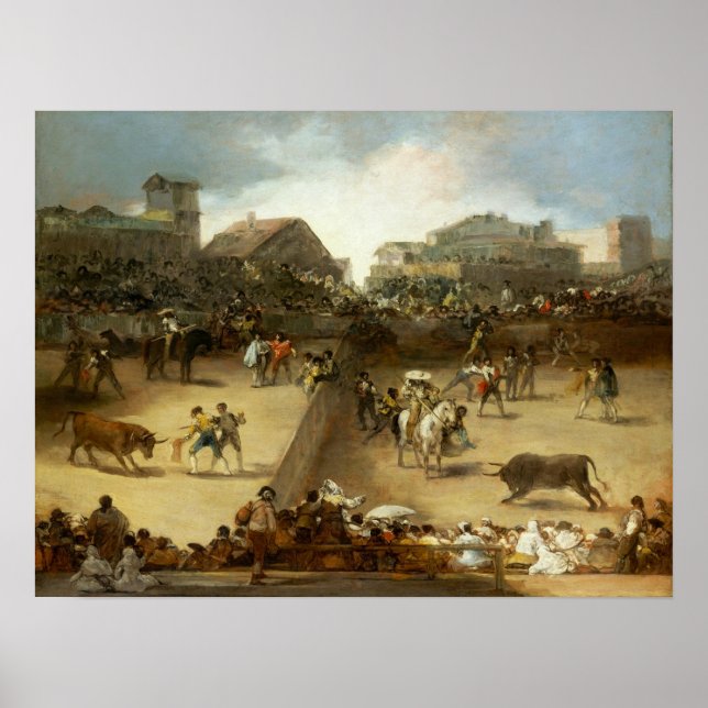 Goya - Korrida in geteilten Ringen Poster (Vorne)