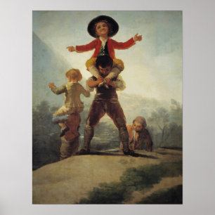 Goya - Kurinnie Kämpfe. 'Pferd und Reiter' 1791 Poster