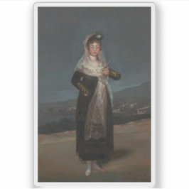 Goya - Portrait der Marquesa de Santiago Aufkleber