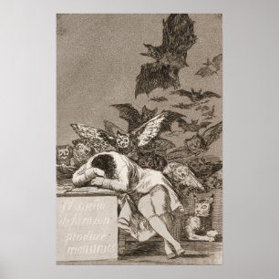 Goya - Schlaf der Vernunft produziert Monster 1799 Poster