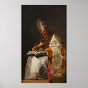 Goya - St. Gregor der Große 1797 Poster