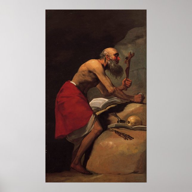 Goya - St. Jerome 1798 Poster (Vorne)
