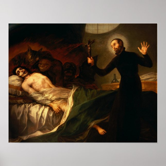 Goya - Sv. Francis Borgia Helps Dying 1788 Poster (Vorne)