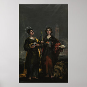 Goya - Sv. Husta und St. Rufina 1817 Poster
