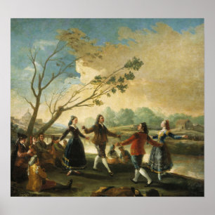 Goya - Tanz der Majos an den Ufern des Manzanares Poster