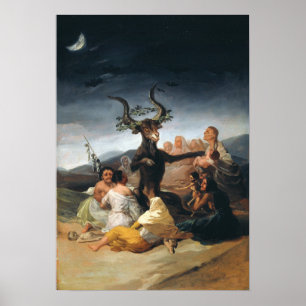 Goya - Witches' Sabbat 1797 Poster