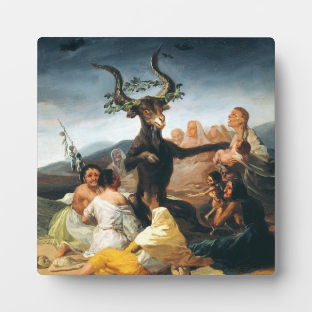 Goya Witches Sabbath Plaque Fotoplatte (Vorderseite)
