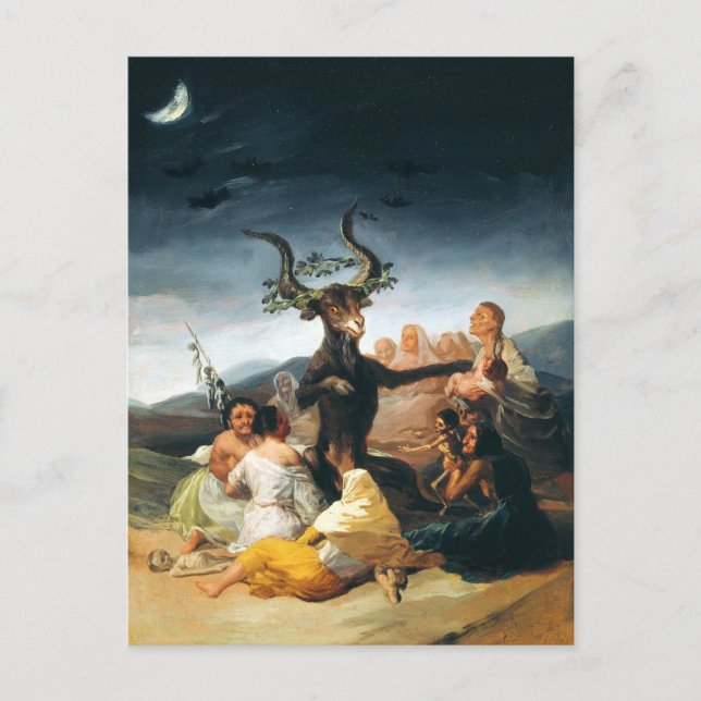 Goya Witches Sabbath Postcard Postkarte (Vorderseite)
