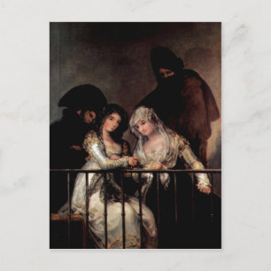 Goya y Lucientes, Francisco de Majas auf einem Bal Postkarte