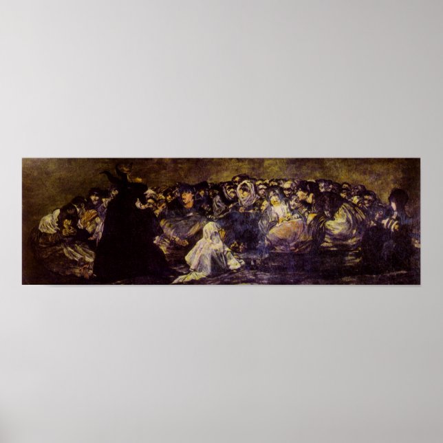 Goya: Ziege oder Hexen Sabbat Print Poster (Vorne)