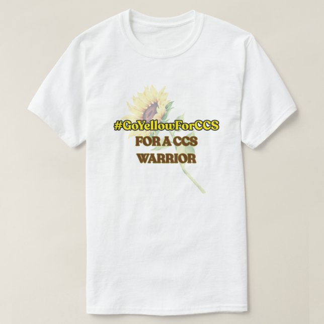 #GoYellowForCCS - CCS Warrior Tshirt (Design vorne)