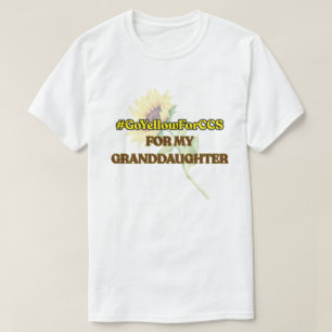 #GoYellowForCCS - Enkeltochter-Hemd T-Shirt