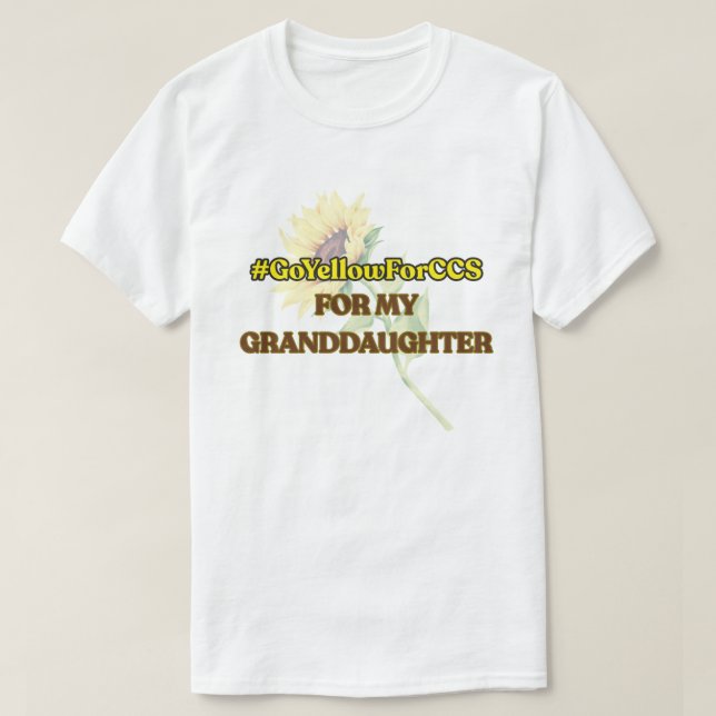 #GoYellowForCCS - Enkeltochter-Hemd T-Shirt (Design vorne)