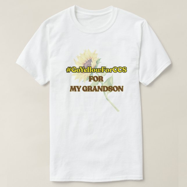 #GoYellowForCCS - Grandson Tshirt (Design vorne)