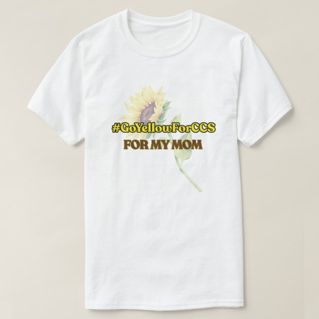 #GoYellowForCCS - Mama-Hemd T-Shirt (Design vorne)