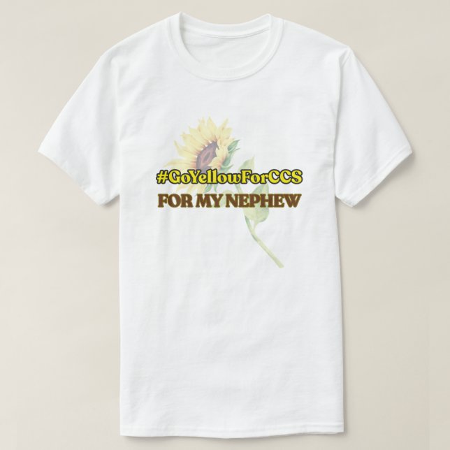 #GoYellowForCCS - Nephew-Hemd T-Shirt (Design vorne)