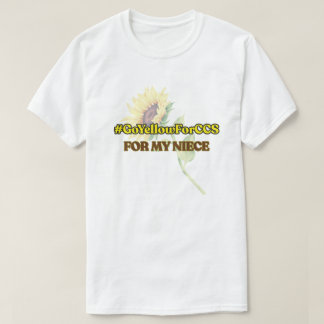 #GoYellowForCCS - Nichte-Hemd T-Shirt