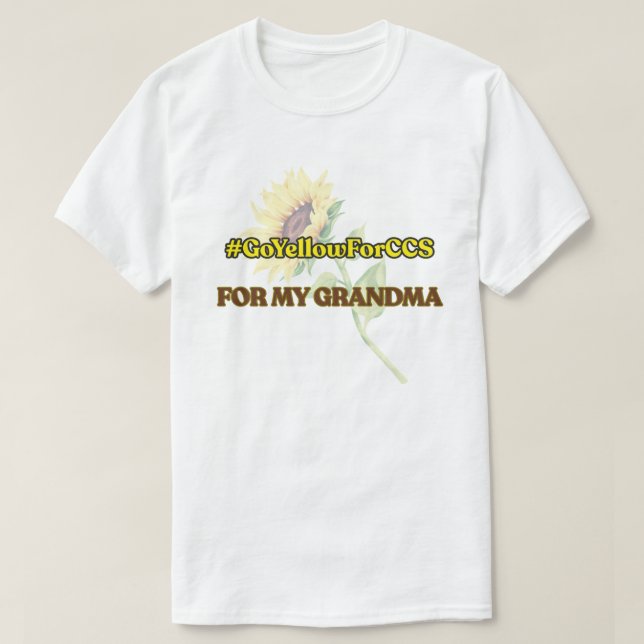 #GoYellowForCCS - Oma Tshirt (Design vorne)