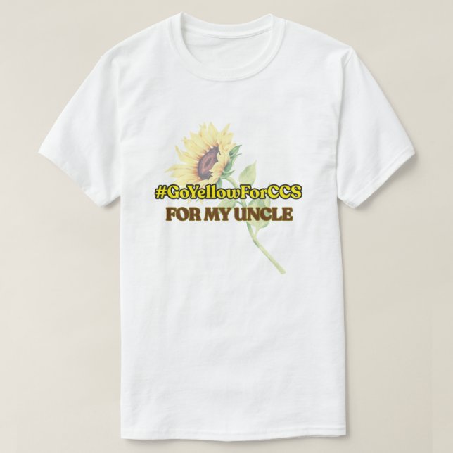 #GoYellowForCCS - Onkel-Hemd T-Shirt (Design vorne)