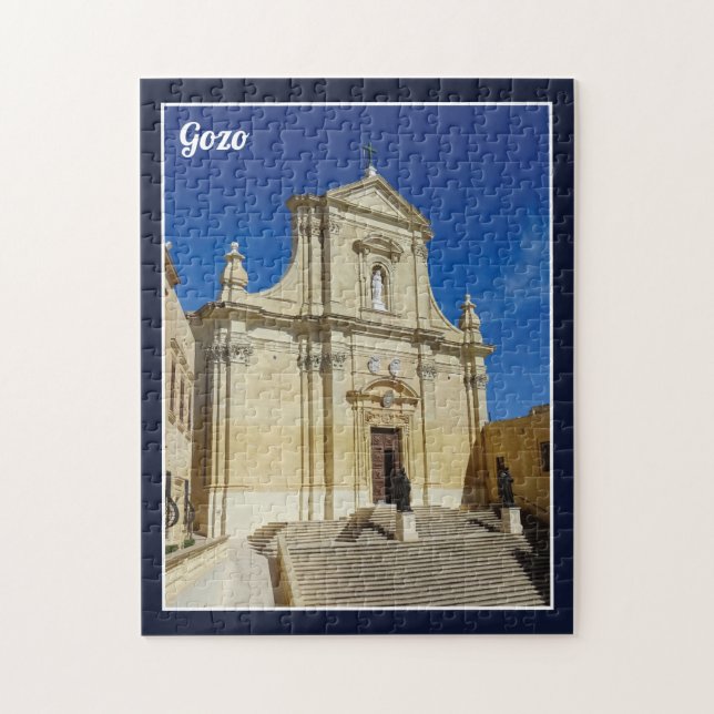 Gozo Cathedral Of The Assumption Cittadella Malta Puzzle (Vertikal)