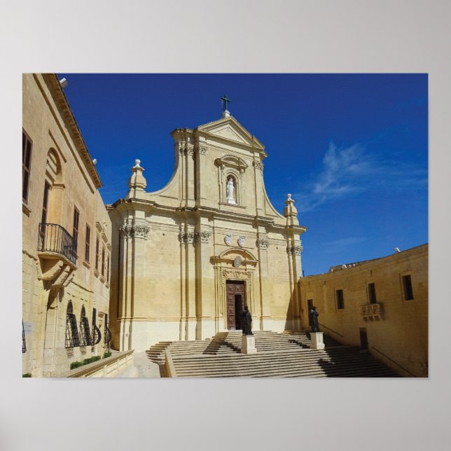 Gozo Cathedral Of The Assumption Of Mary Malta Poster (Vorne)