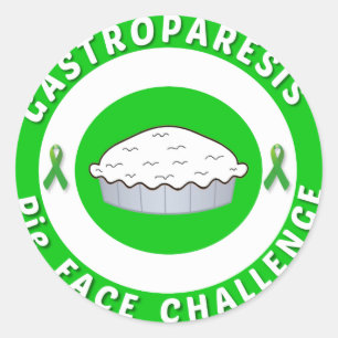 GP Pie Face Challenge Logo-Aufkleber Runder Aufkleber