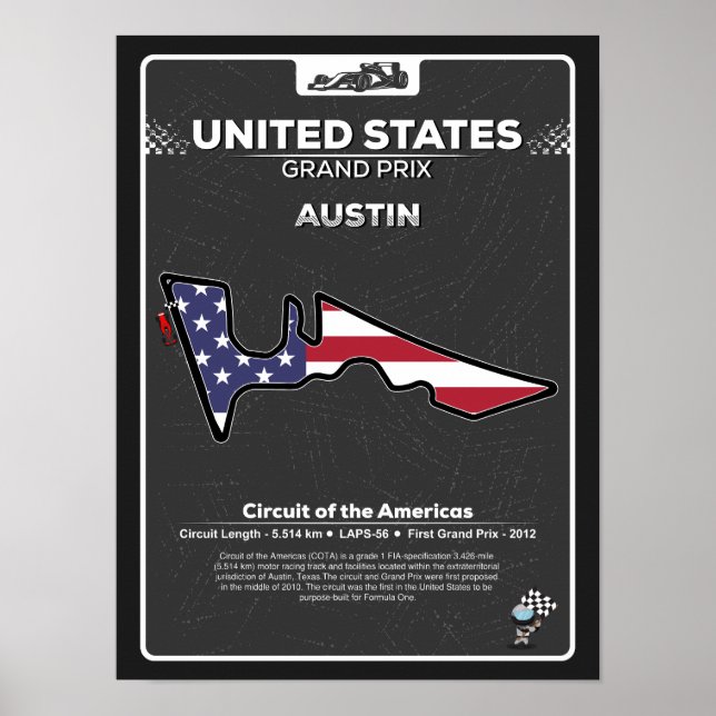 GP Poster der USA (Vorne)