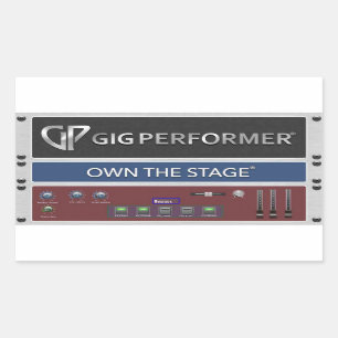 GP-Rackspace-Aufkleber Rechteckiger Aufkleber