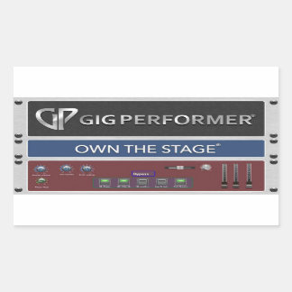 GP-Rackspace-Aufkleber Rechteckiger Aufkleber