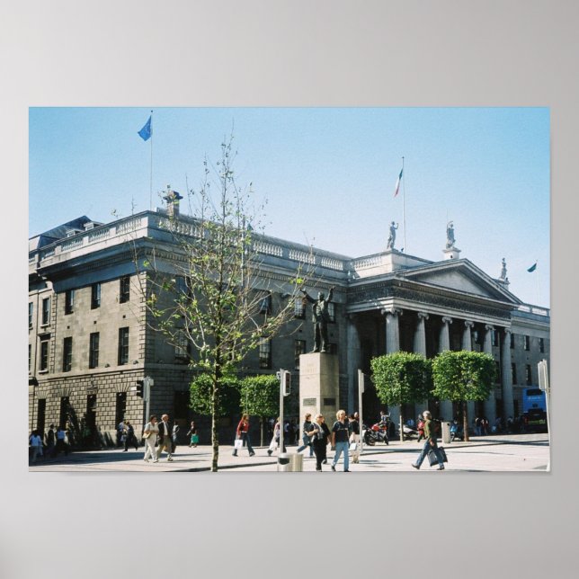 GPO, O'Connell St. Dublin City Centre, Irland Poster (Vorne)