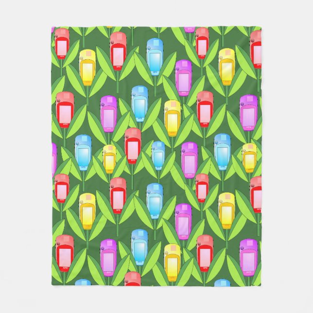 GPS-Blume Fleecedecke (Vorderseite)