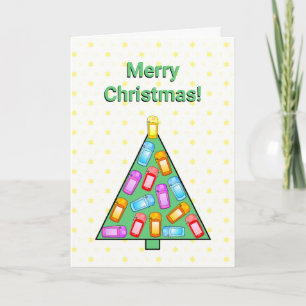 GPS Geocaching Christmas Tree Christmas Card Dankeskarte