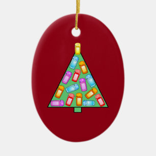 GPS Geocaching Weihnachtsbaum Keramik Ornament