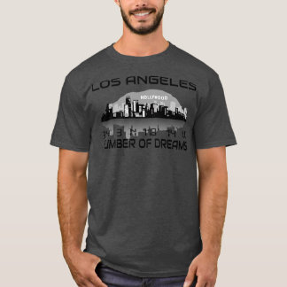 GPS-Koordinatoren Los Angeles Skyline Dream City 1 T-Shirt