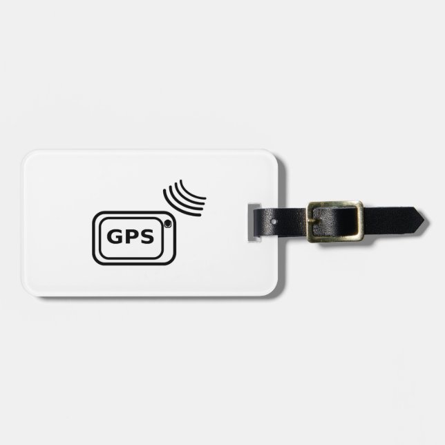 GPS-Signal Gepäckanhänger (Vorderseite horizontal)